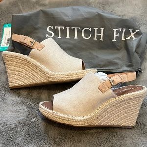 Toms wedge espadrilles- size 10